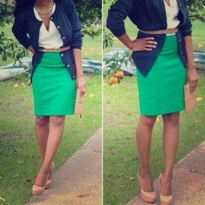 Express Green Pencil Skirt