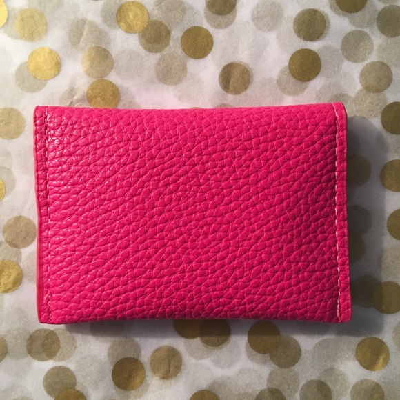 Fuchsia Vegan Leather Envelope Wallet - Picture 4 of 4