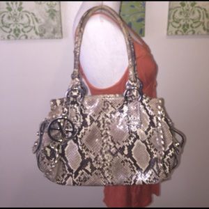 Francesco Biasia reptile print handbag! Beautiful!