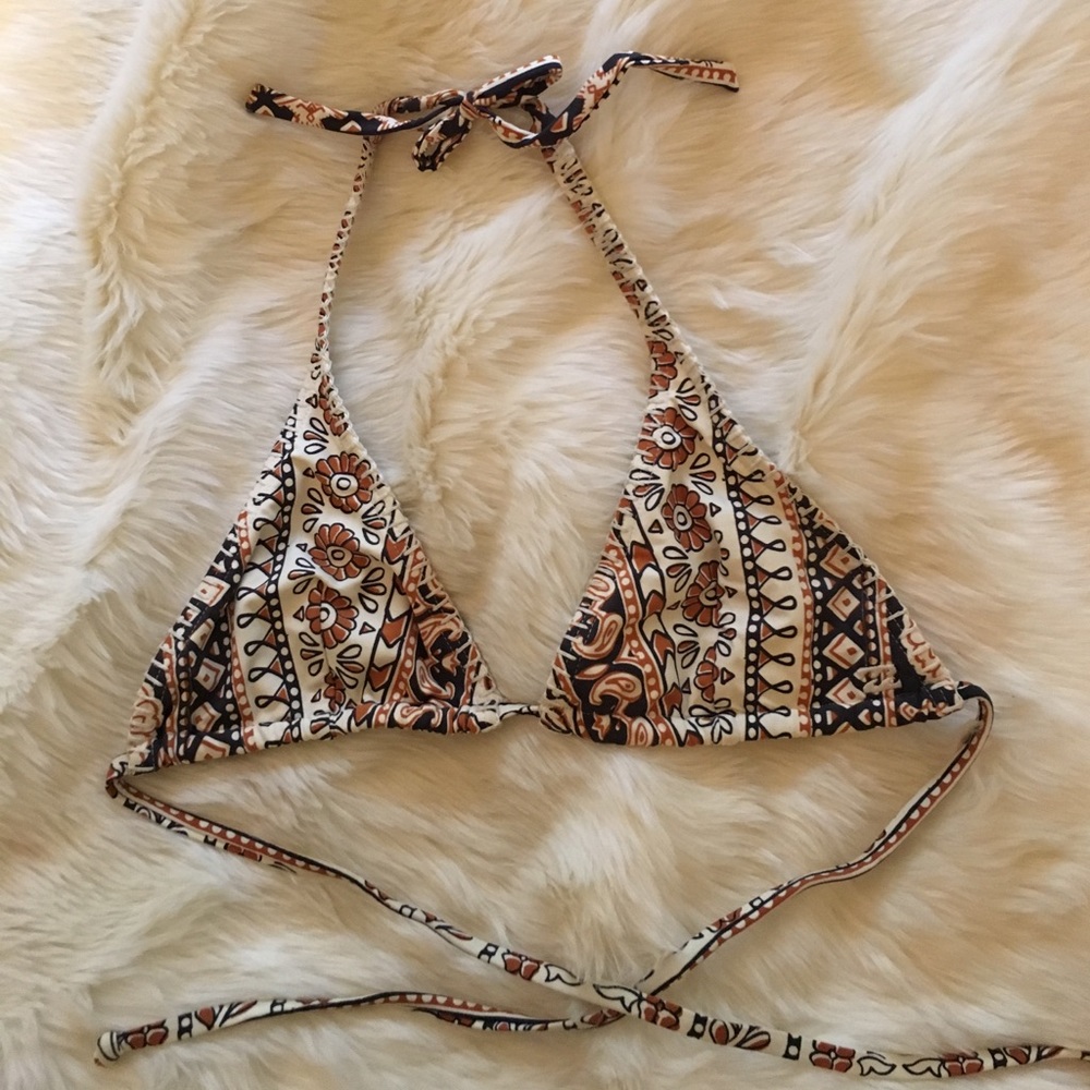 Billabong floral hippie pattern bikini top