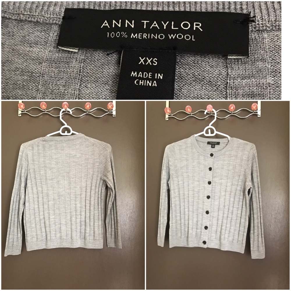 Xxs Ann Taylor cardigan gray
