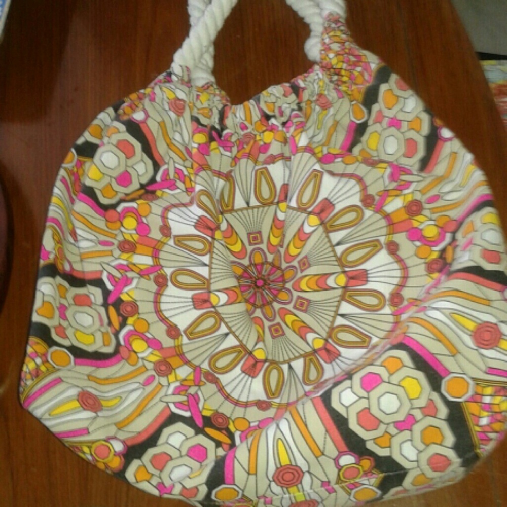 SALE! Vintage ECHO big colorful design beautiful boho bag
