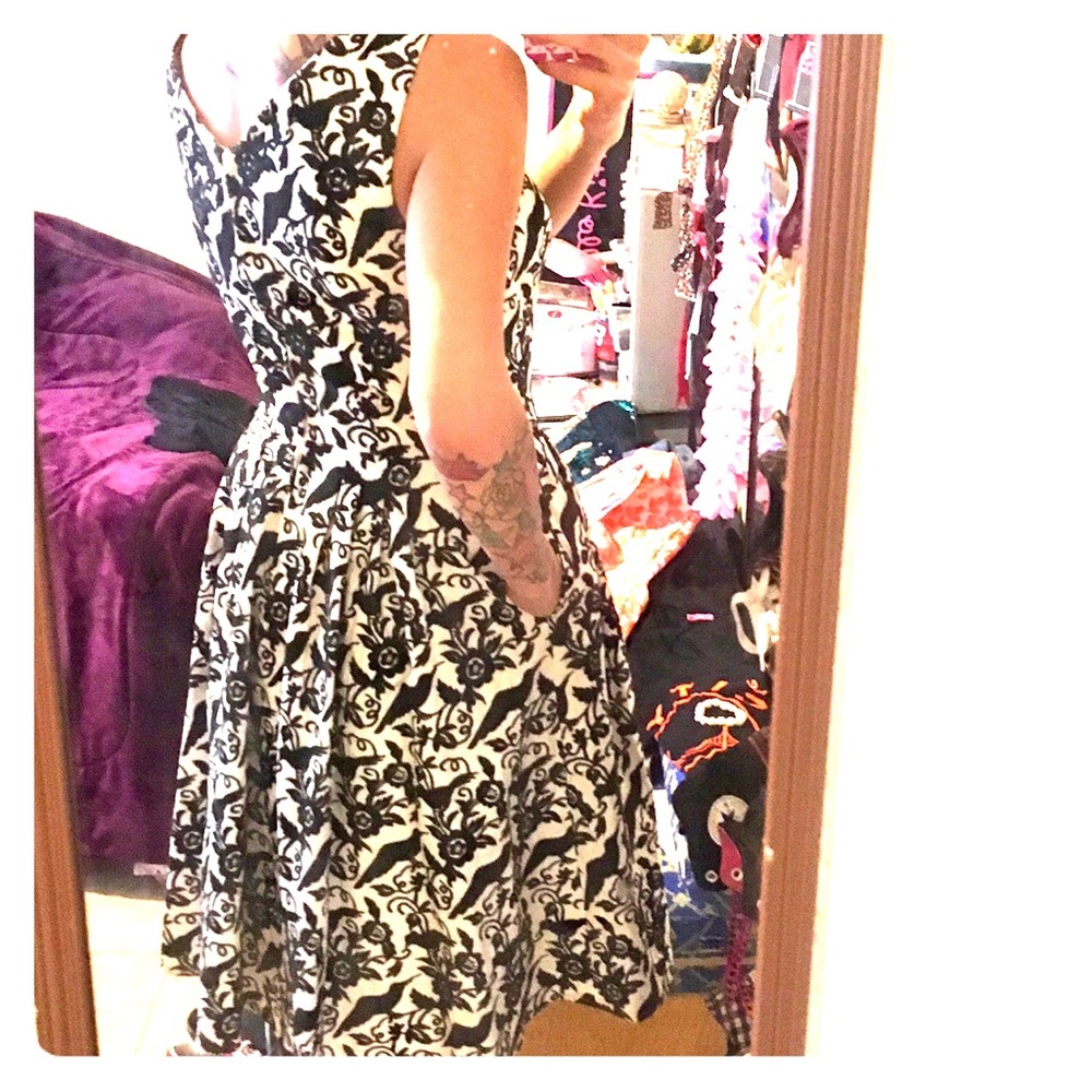 Betsey Johnson brocade bird dress sz 6