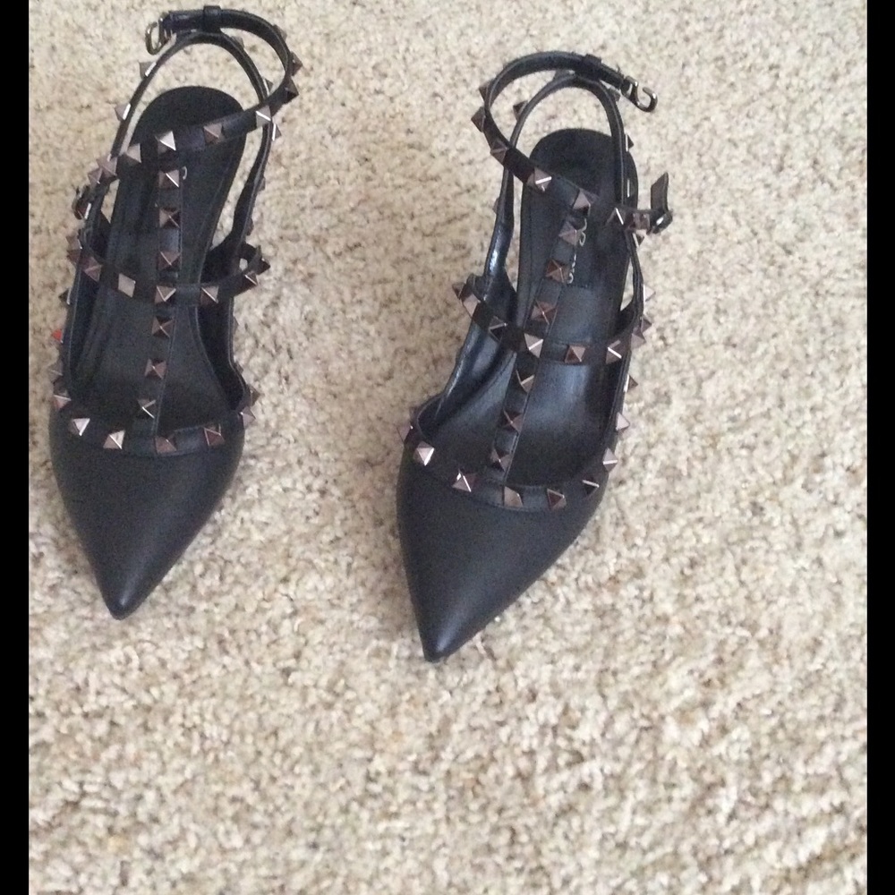 Rock stud style heels