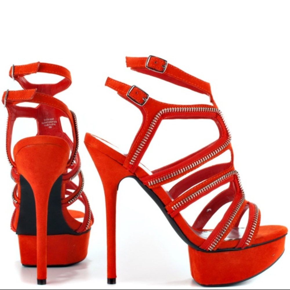 Bebe LATASHA ZIPPER GLADIATOR Platform SANDALS 7