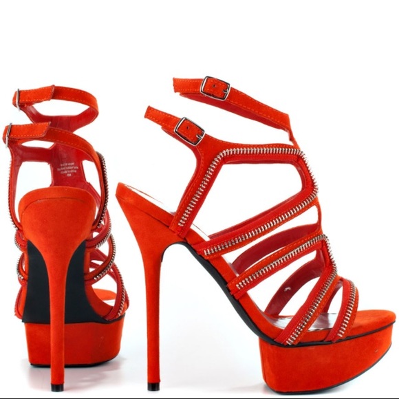 Bebe LATASHA ZIPPER GLADIATOR Platform SANDALS 7 - Picture 1 of 7