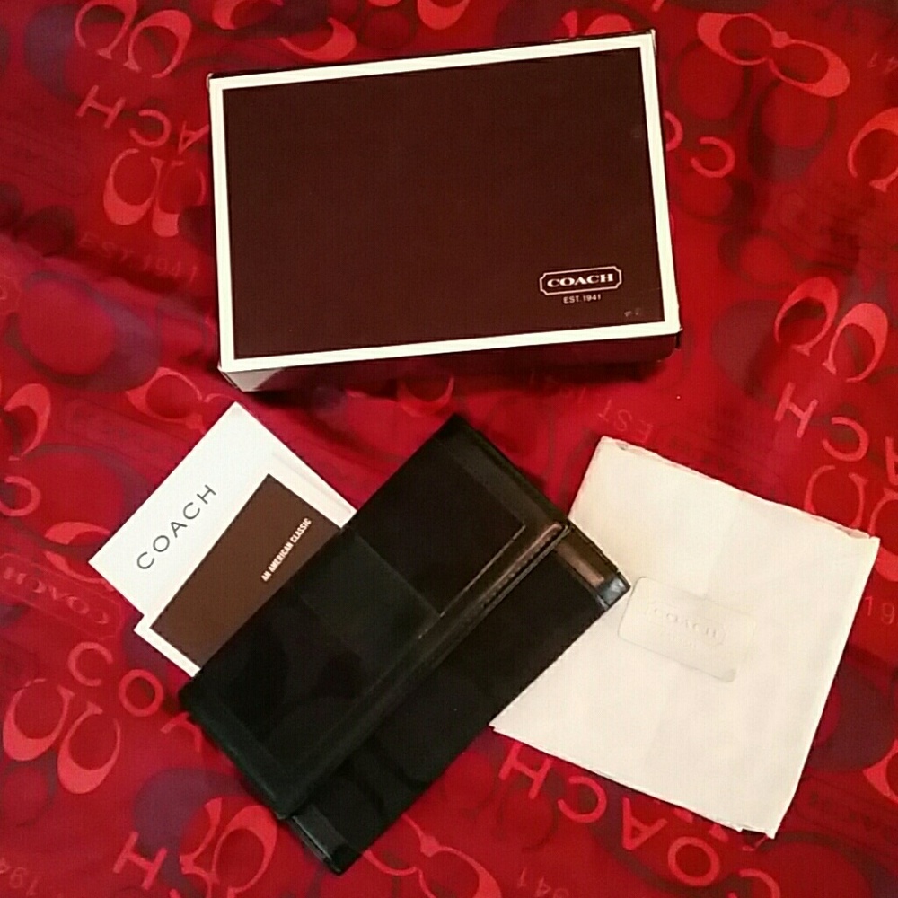 Coach wallet and  Coach scarf