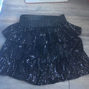 sequin skirt