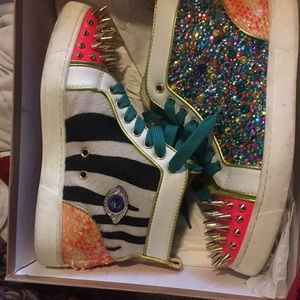 Christian Louboutin No Limit Python Strass Spikes