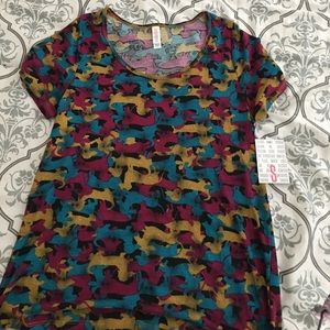 Lularoe dachshund classic t - s