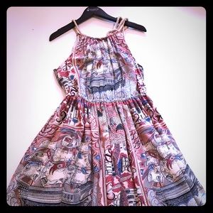 Anthro Castle Lake Floreat Dress in M