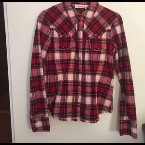 Black and Red Plain Flannel