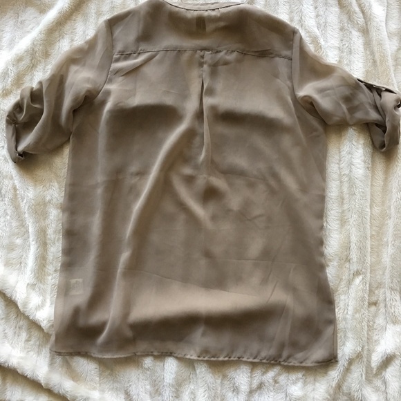 Taupe colored blouse - Picture 3 of 4
