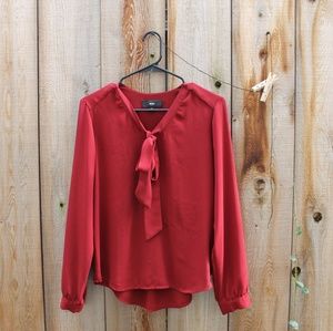 Red Bow Blouse
