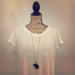 Black Elephant Pendant Necklace