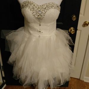 Strapless Sequin Dress