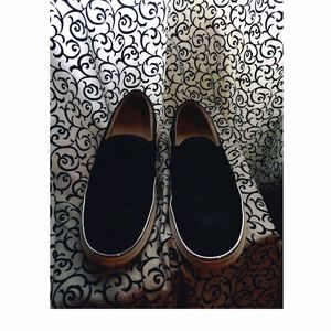 Black slip ons