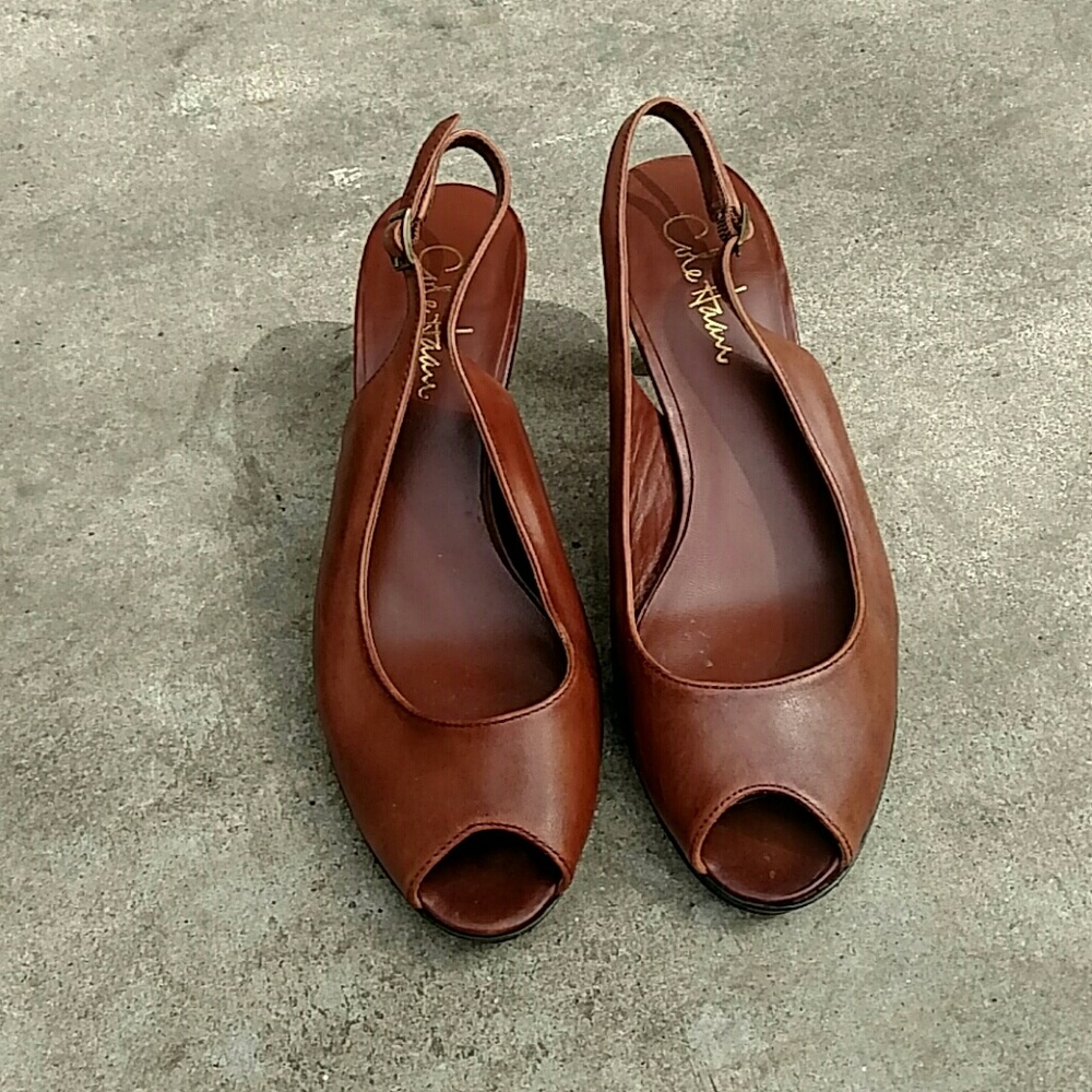 Cole Hann Nike Air Peep Toe Heels