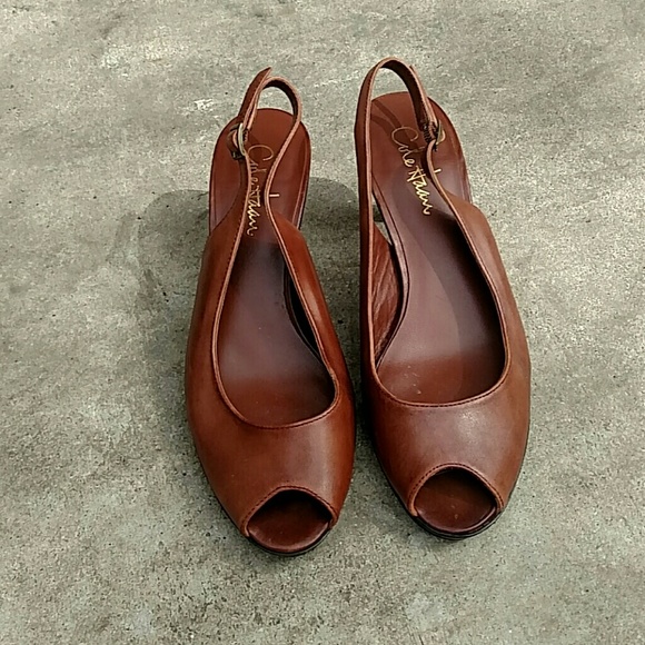 Cole Hann Nike Air Peep Toe Heels - Picture 1 of 3