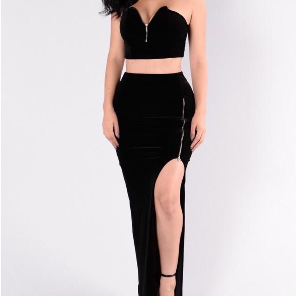 Two Piece Velvet Matching Set