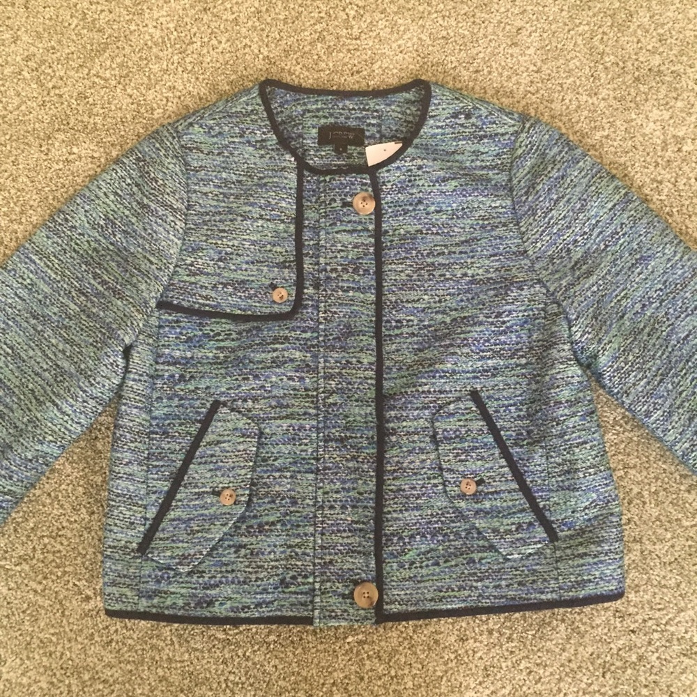 J.Crew NWT Sample Blue Jacket Sz 6