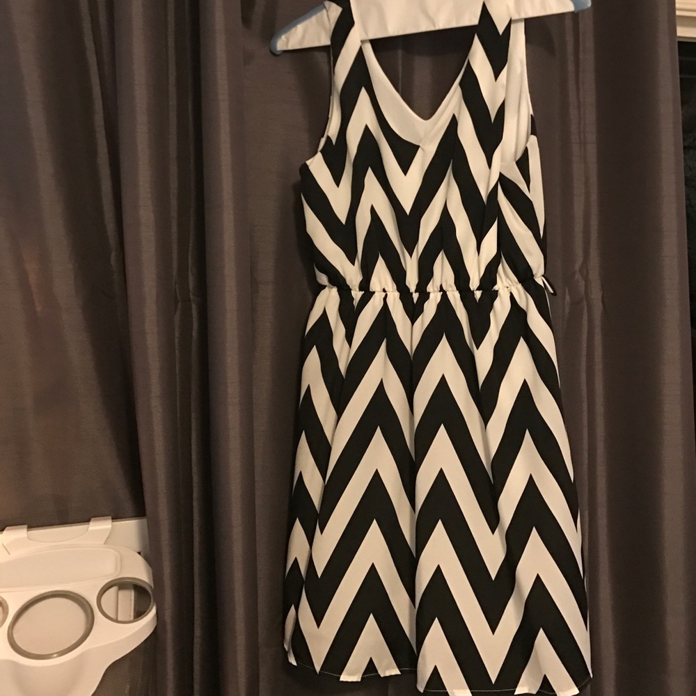 Black and white dress