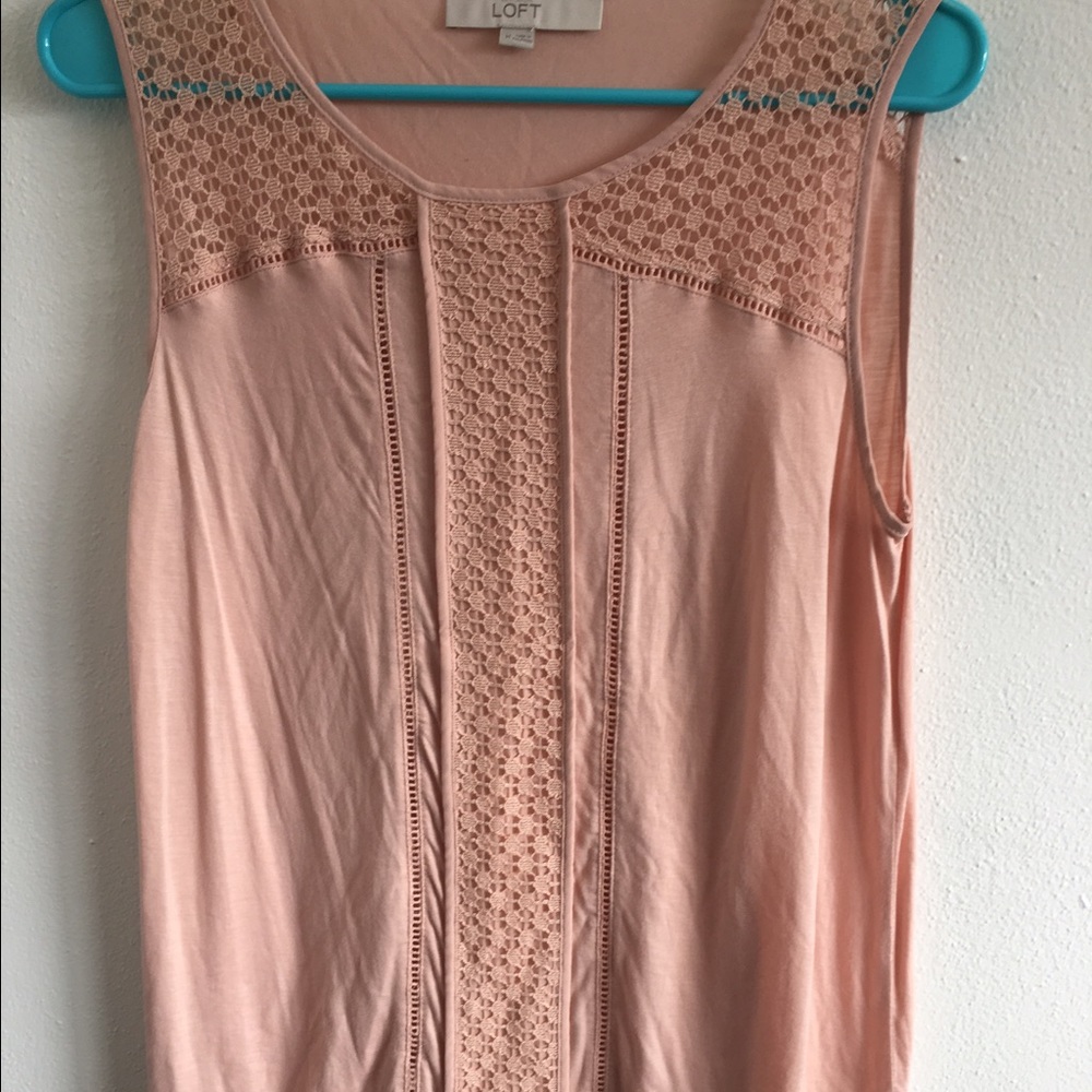 Ann Taylor Loft Nude tank top