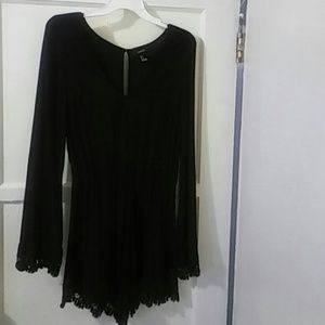 Forever 21 Black Romper with lace