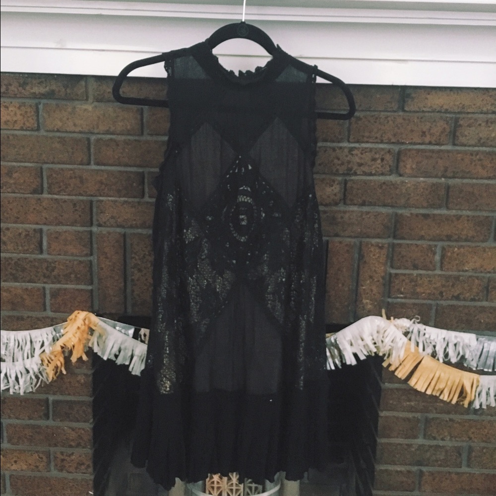 Free People Lace Mini Dress