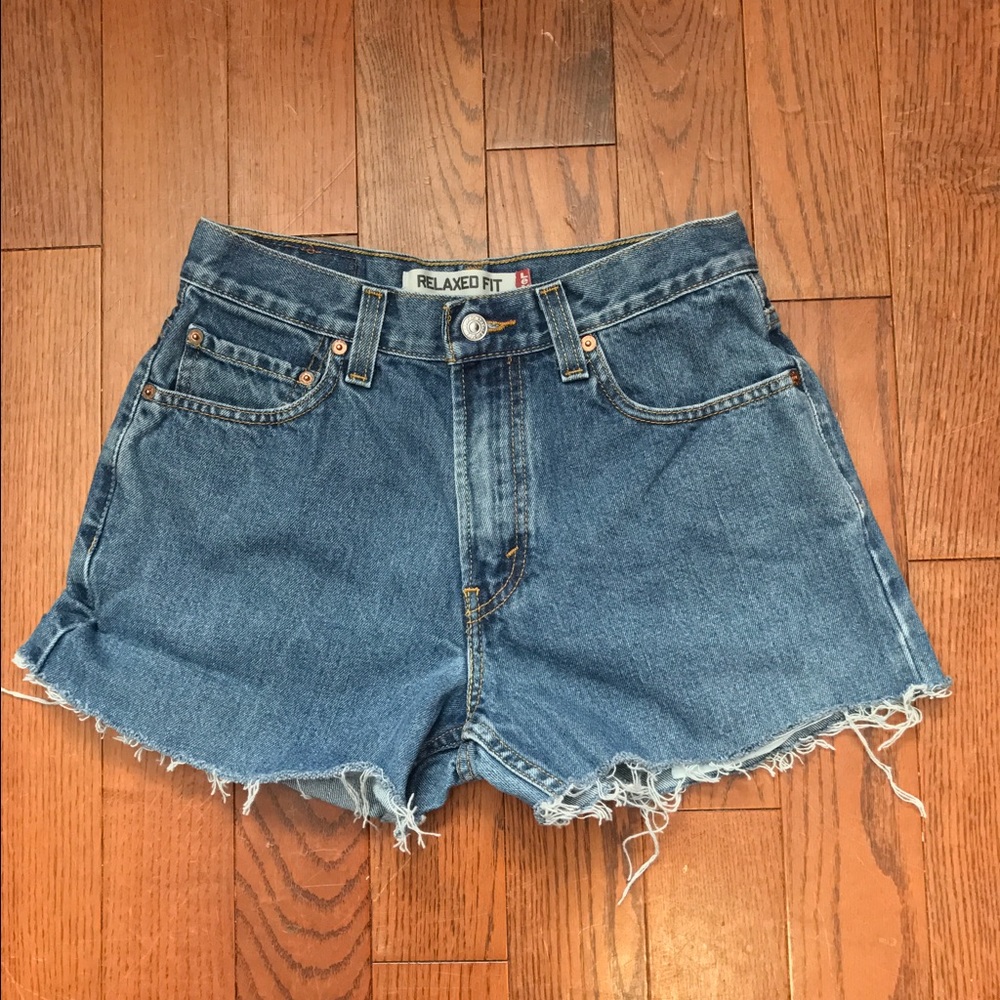 Vintage Levi 550 High Waisted Denim Shorts
