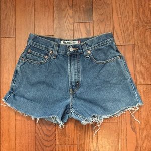 Vintage Levi 550 High Waisted Denim Shorts