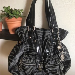 Kathy Van Zeeland zebra print purse