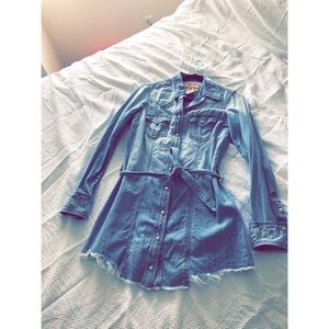 True religion mini denim dress