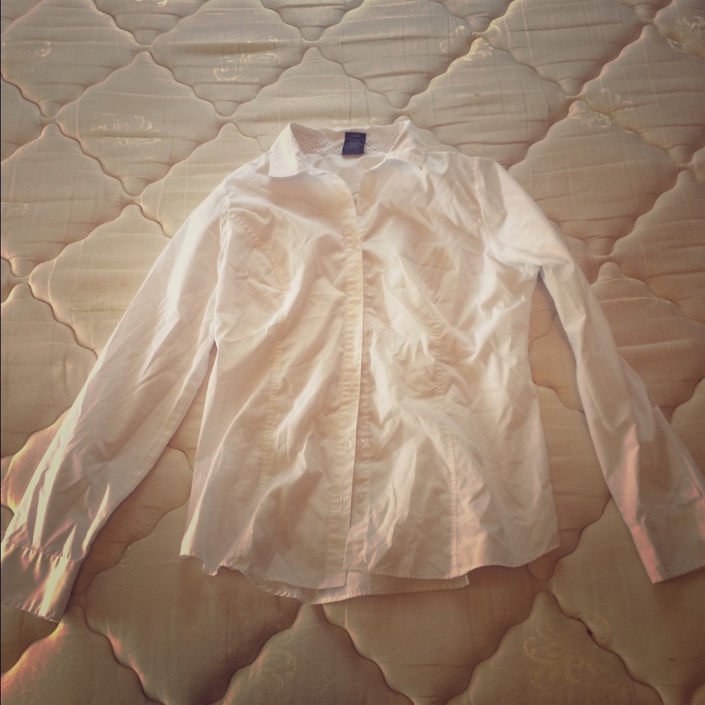 White button down