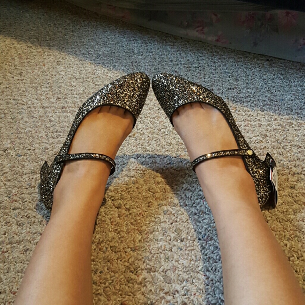 Zara sparkly shoes
