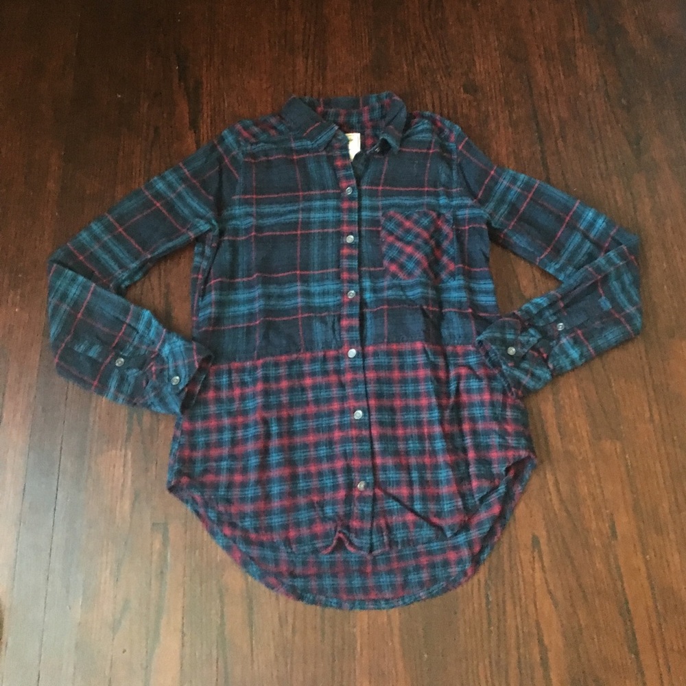 Abercrombie & Fitch flannel.