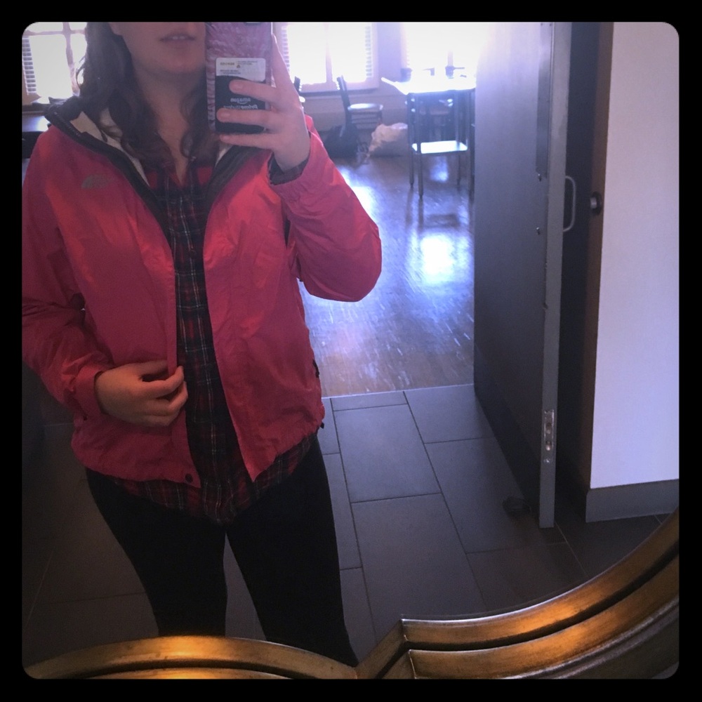 Women's Pink North Face Rain Jacket