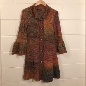 Earth tone tunic sweater