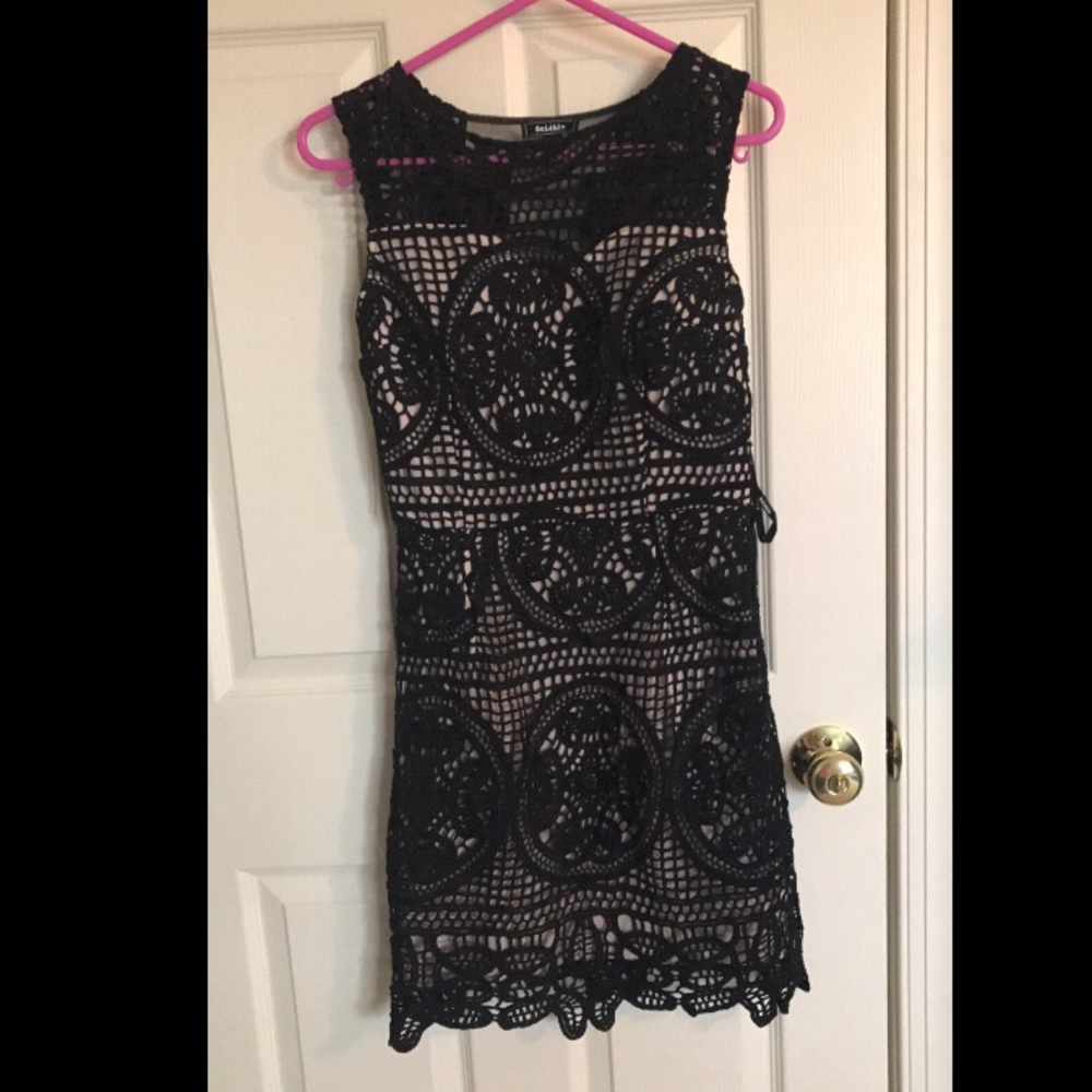 Black lace dress
