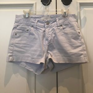 light blue jean shorts