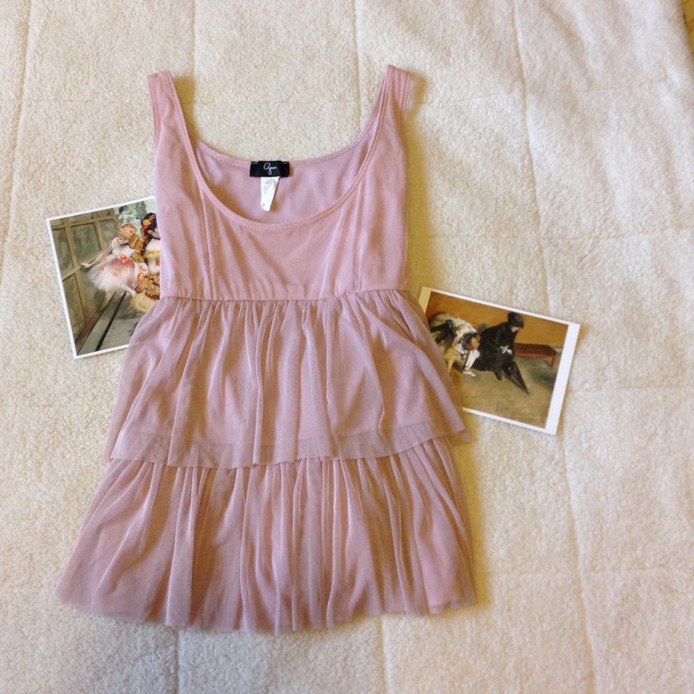 Aqua Pink Ballerina Tulle Tank