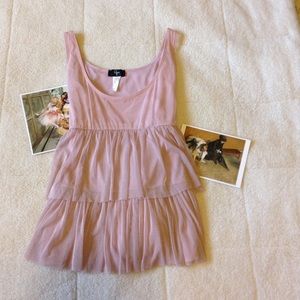 Aqua Pink Ballerina Tulle Tank