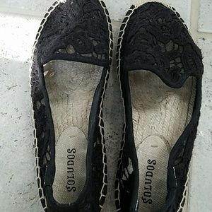 Soludos Espadilles Black Lace