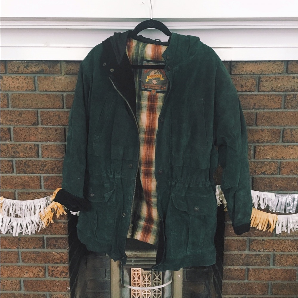 Vintage Forest Green Coat