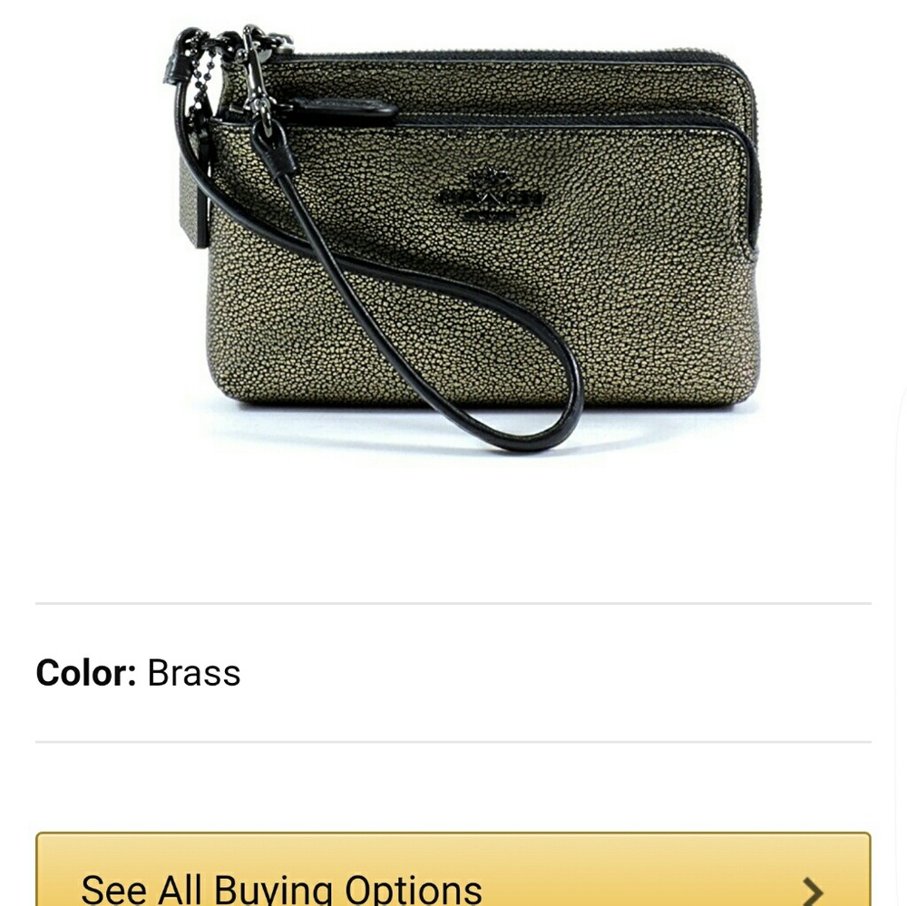 Coach authentic wristlet