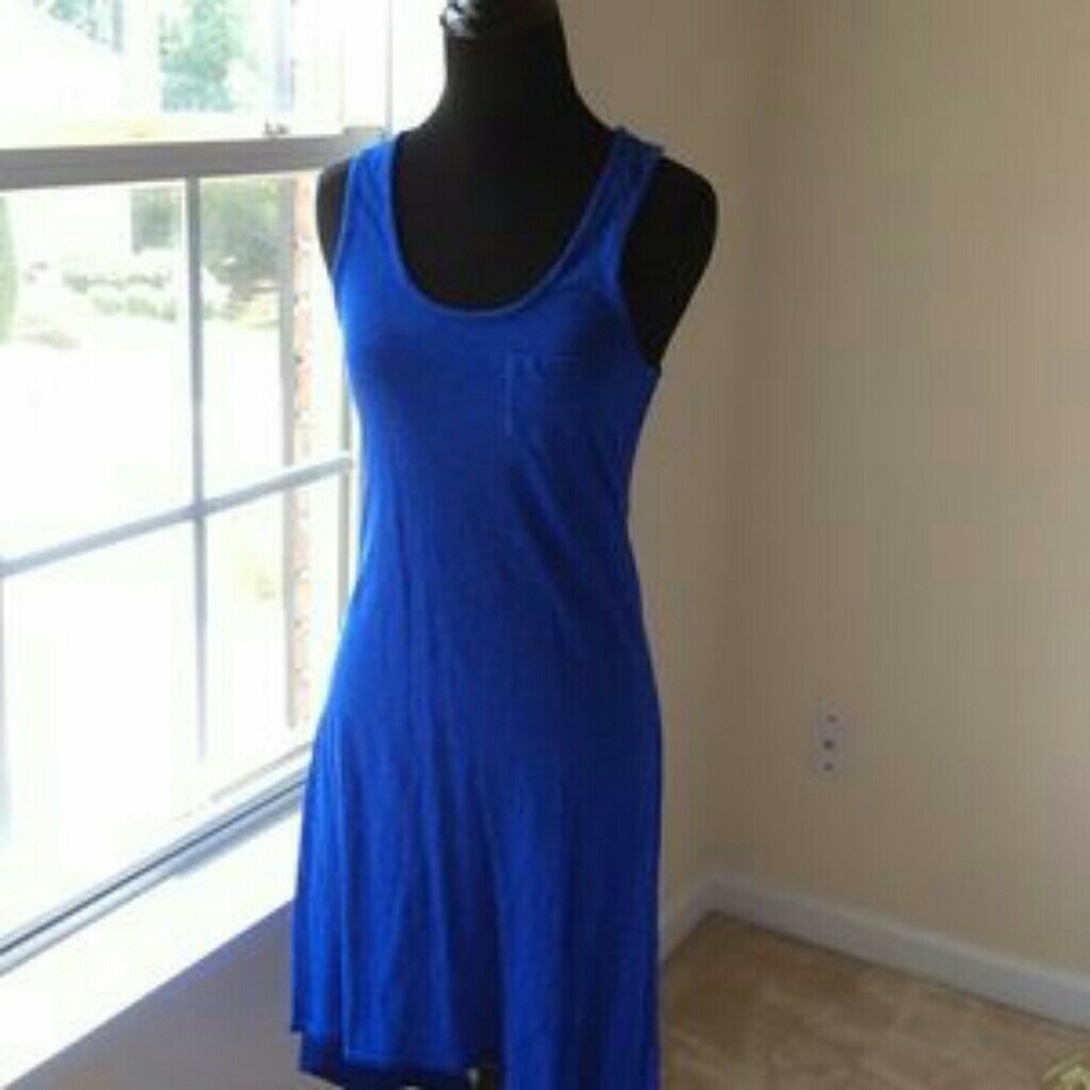 Express High Low Colbalt Blue Dress