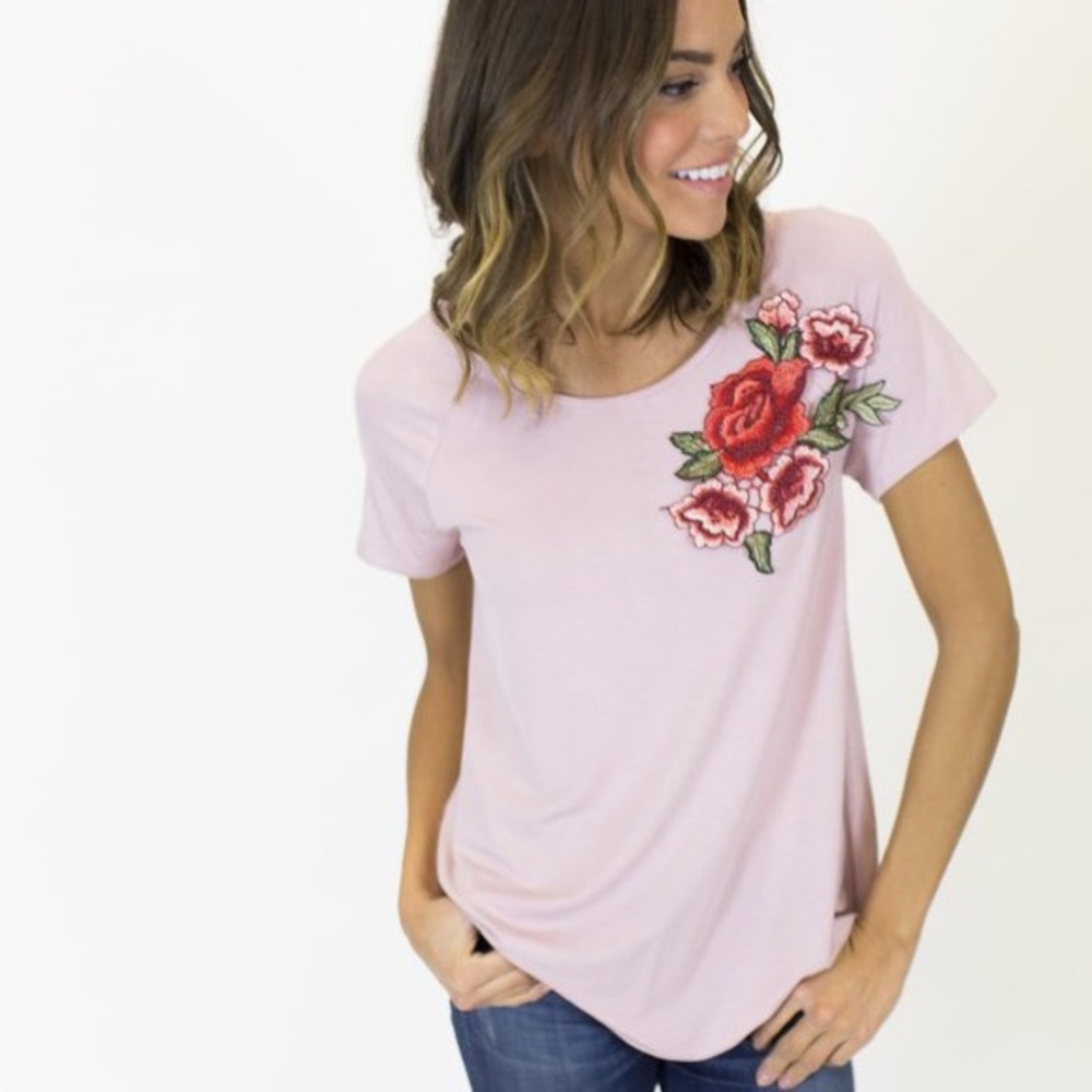 Regal Rose Tee - Picture 1 of 3