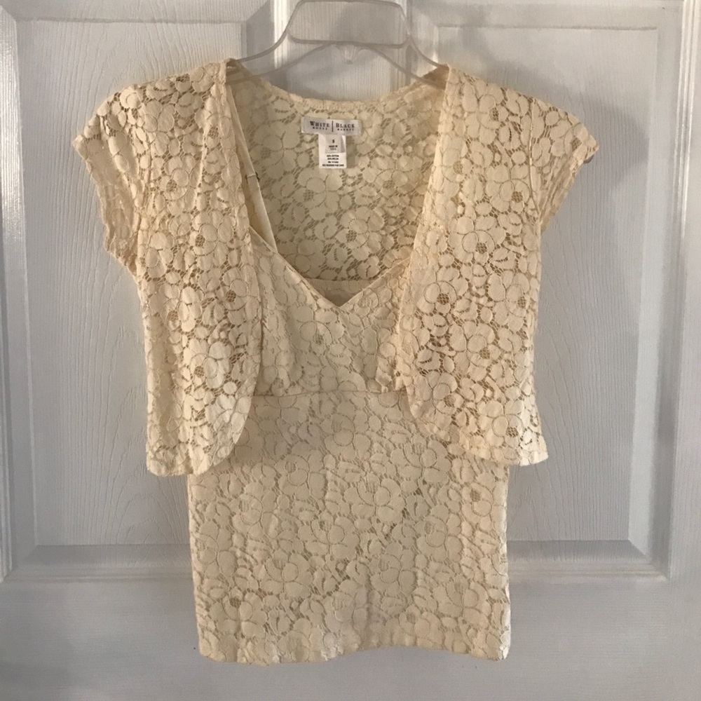 2 piece White House BM blouse