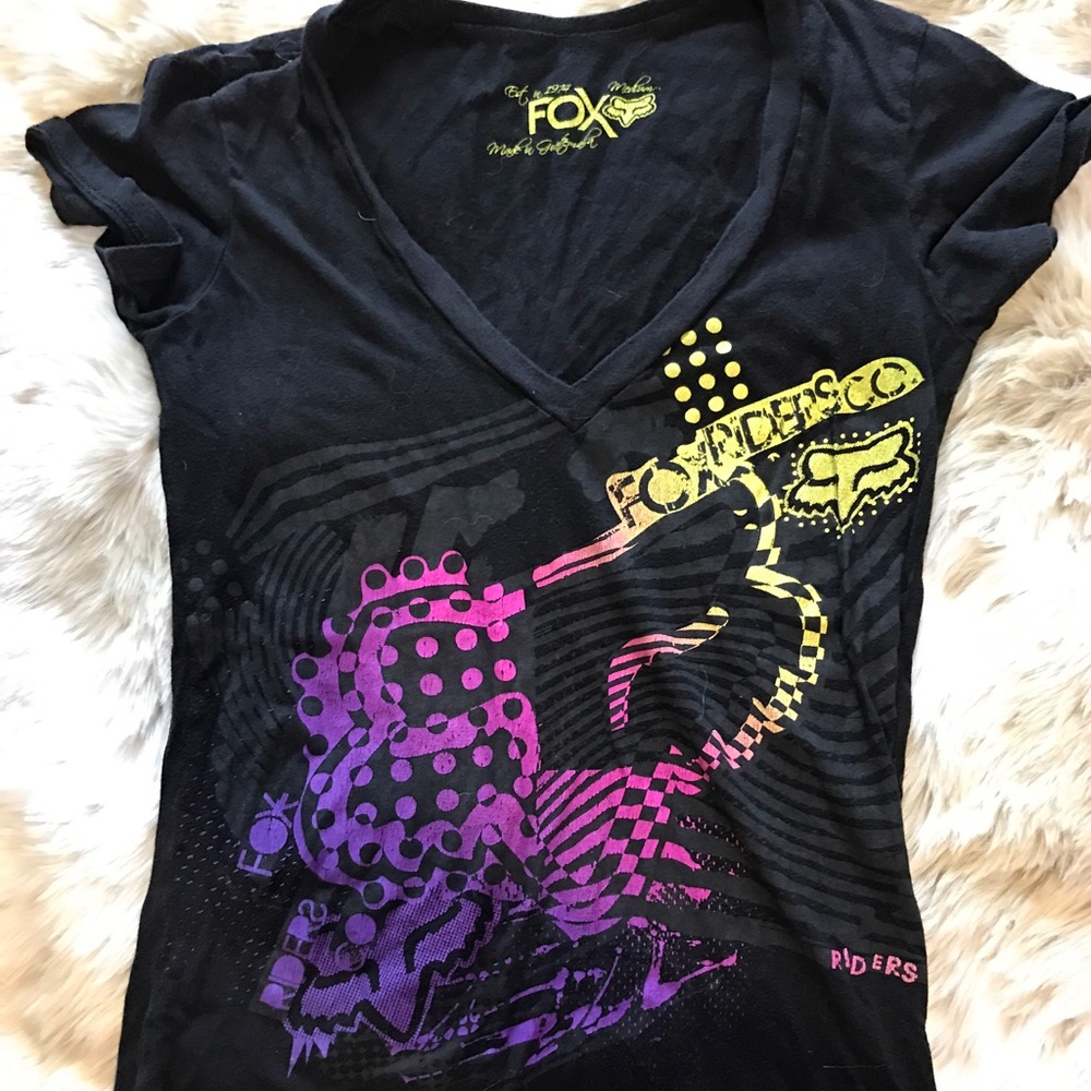 2 black fox racing shirts