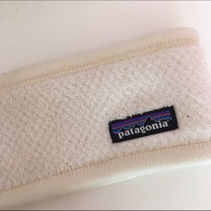 Patagonia Headband Fluffy Winter Hat Cream NWOT